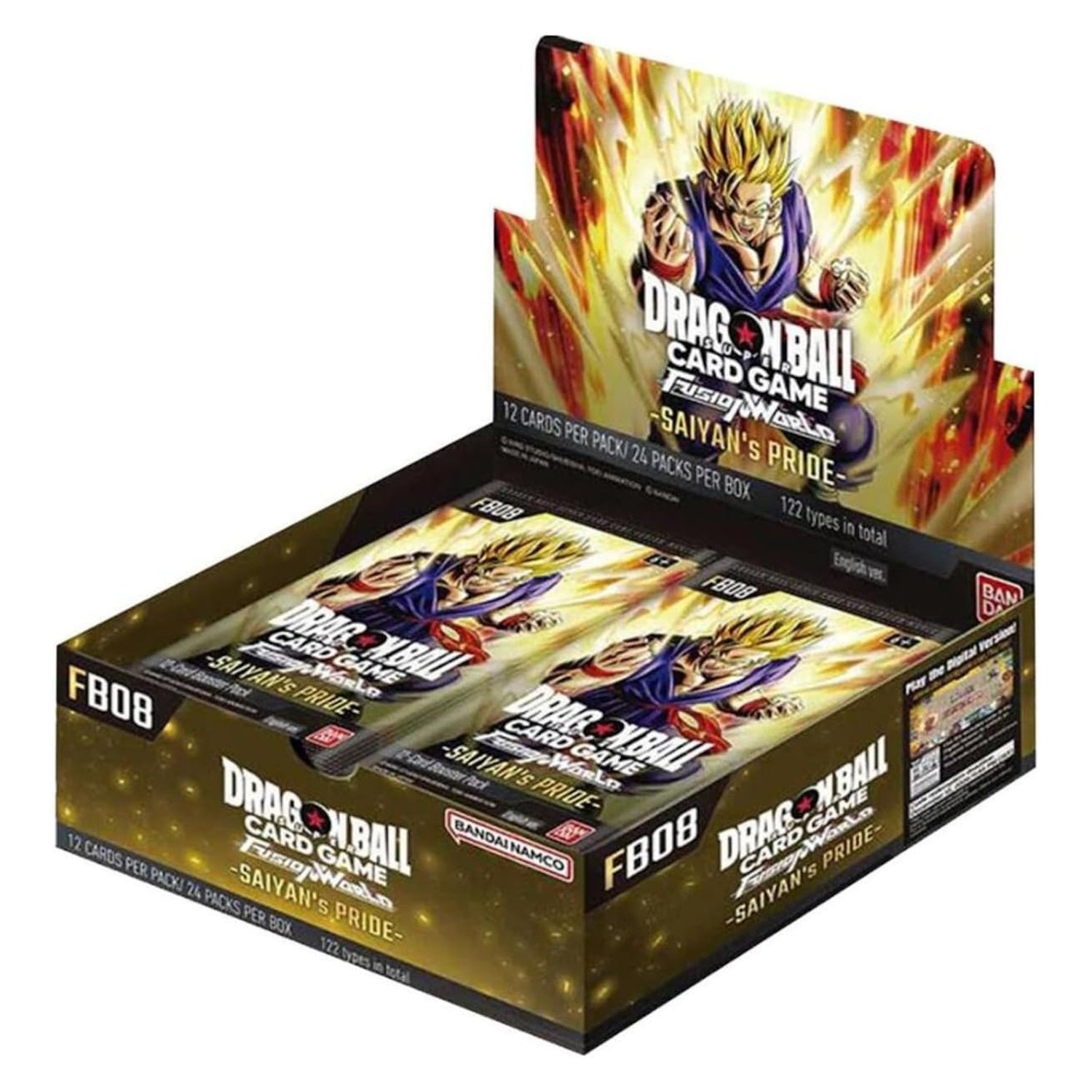 Dragon Ball Super TCG: Fusion World Saiyan's Pride Booster Box - 24 Packs [FB08]