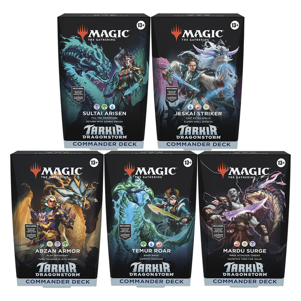 Magic: The Gathering - Tarkir: Dragonstorm Commander Deck Bundle [Set of 5]