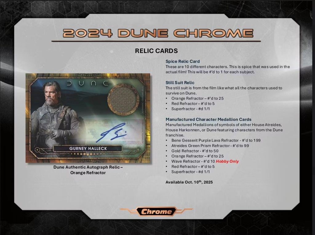 Dune Chrome Hobby 12-Box Case (Topps 2024)