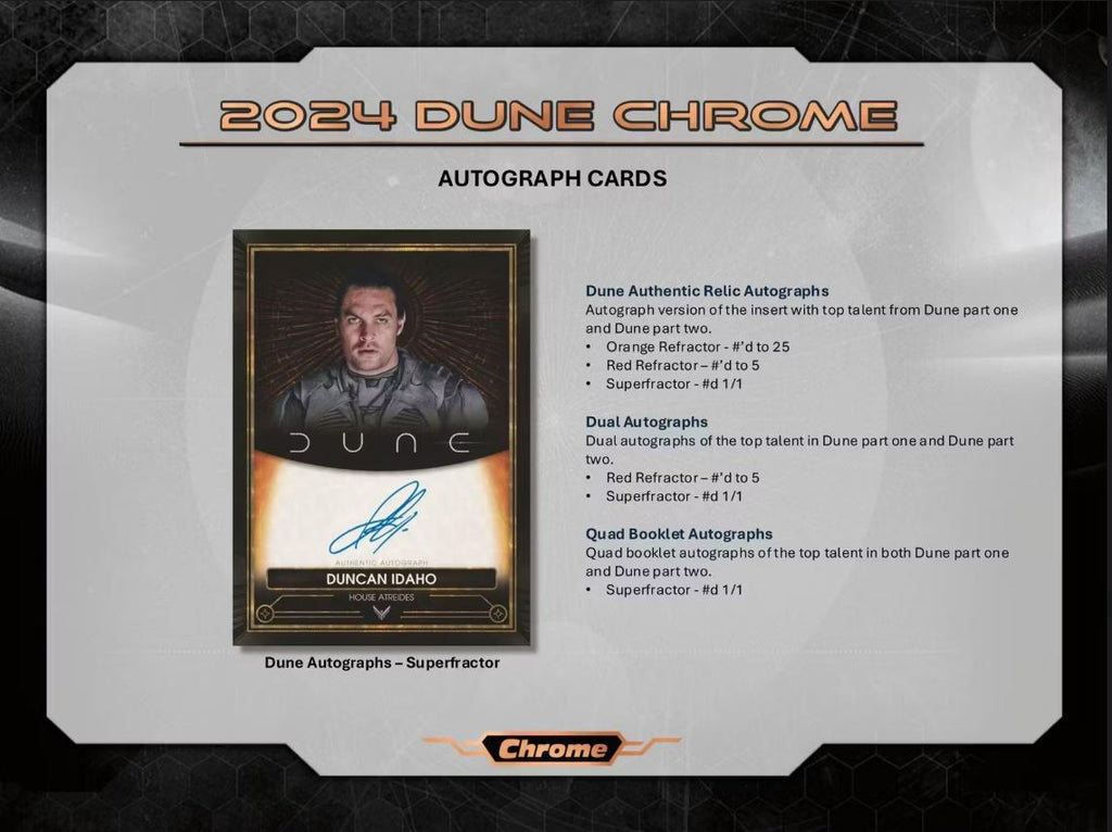 Dune Chrome Hobby 12-Box Case (Topps 2024)