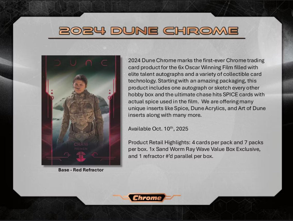 Dune Chrome Hobby 12-Box Case (Topps 2024)