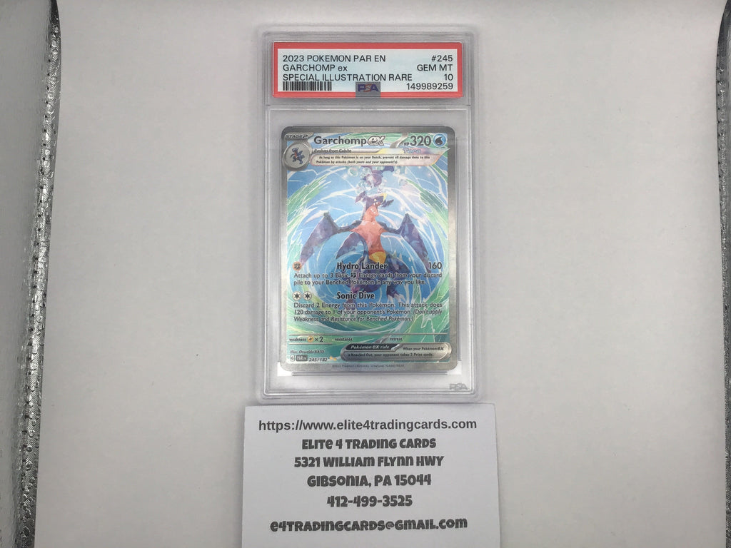 Garchomp ex #245 Pokemon Paradox Rift (PSA 10)