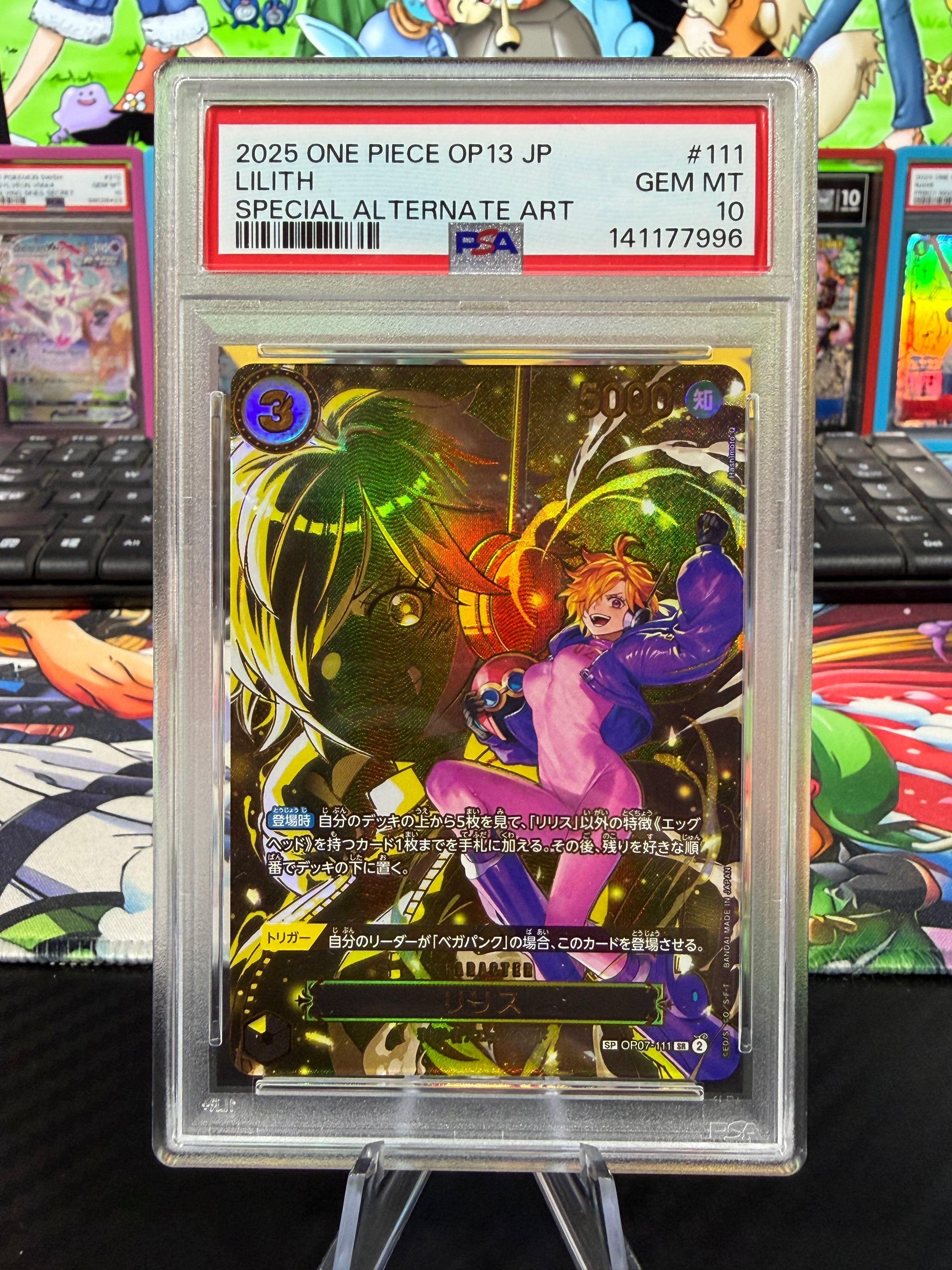 PSA 10 - Lilith - SP - OP07-111 - Japanese Carrying On His Will
