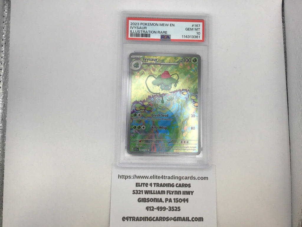 Ivysaur #167 Pokemon Scarlet & Violet 151 (PSA 10)