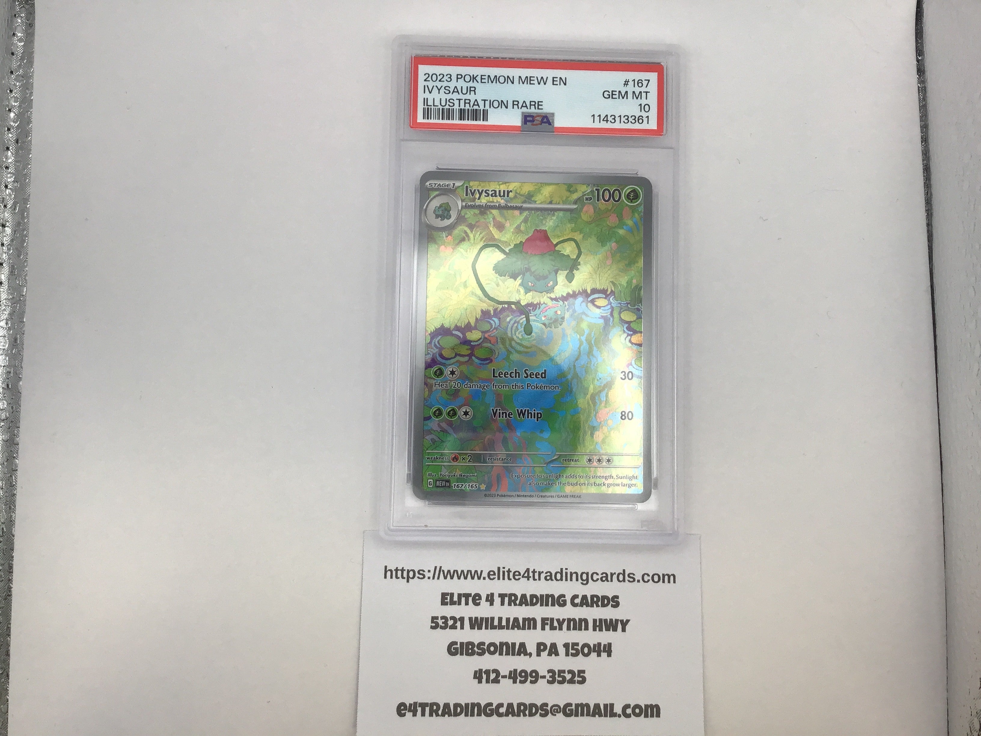 Ivysaur #167 Pokemon Scarlet & Violet 151 (PSA 10)