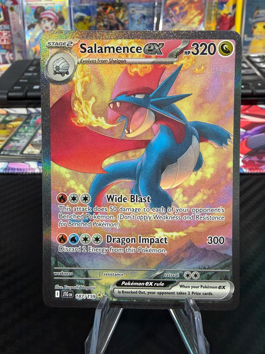 Salamence Ex - 187/159 - Special Illustration Rare - Journey Together - NM