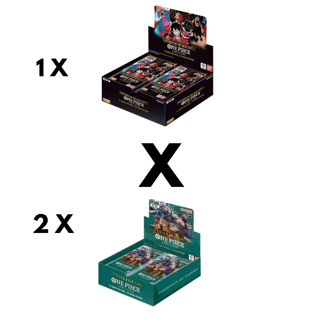 (Pre Order) 1x One  Piece - Emperors In The New World OP-09 English & 2x Two legends booster boxes