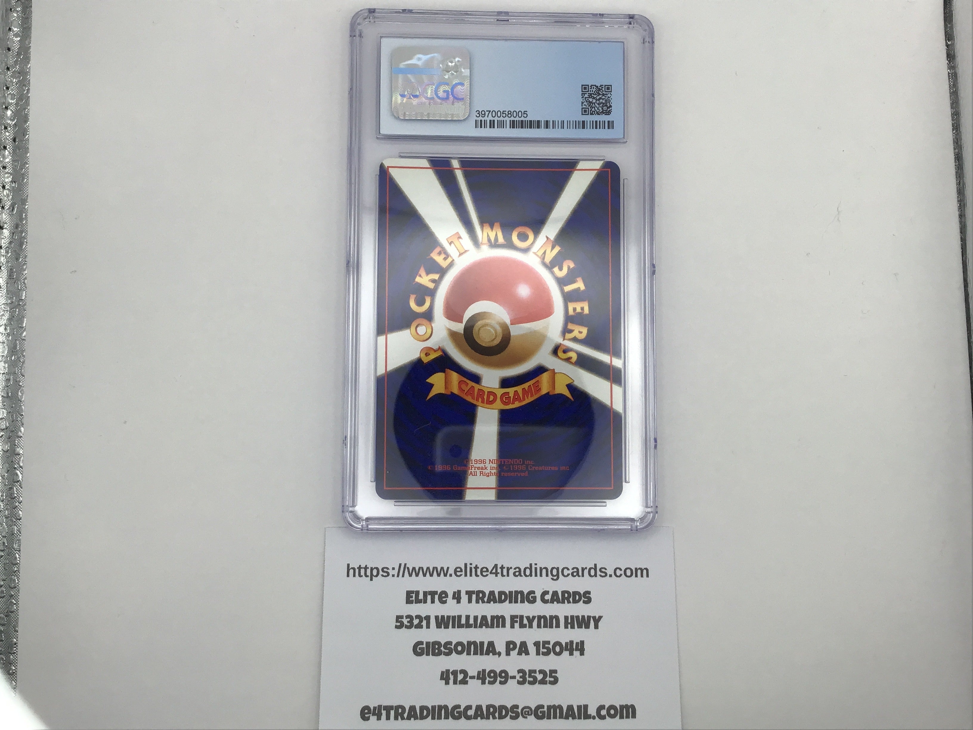 Erika's Venusaur #3 Pokemon Japanese Challenge from the Darkness (CGC 9)
