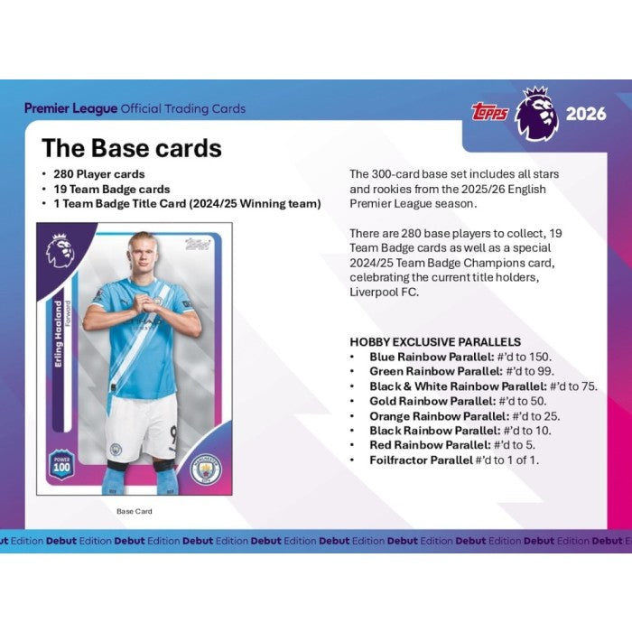 2025/26 Topps Premier League EPL Soccer Hobby Box