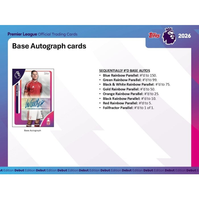2025/26 Topps Premier League EPL Soccer Hobby Box