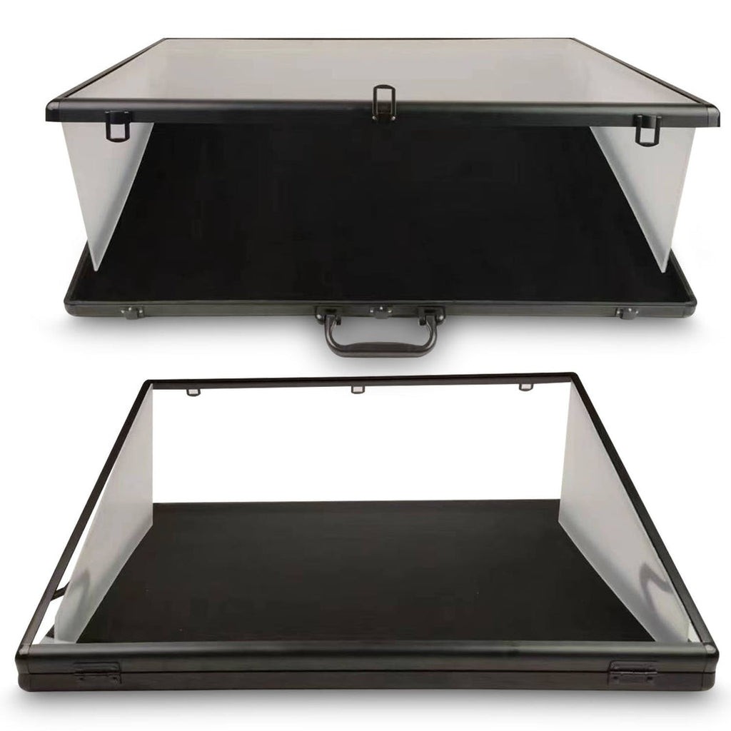EVORETRO Lockable Aluminum Showcase Display Case (36x24x1.65)