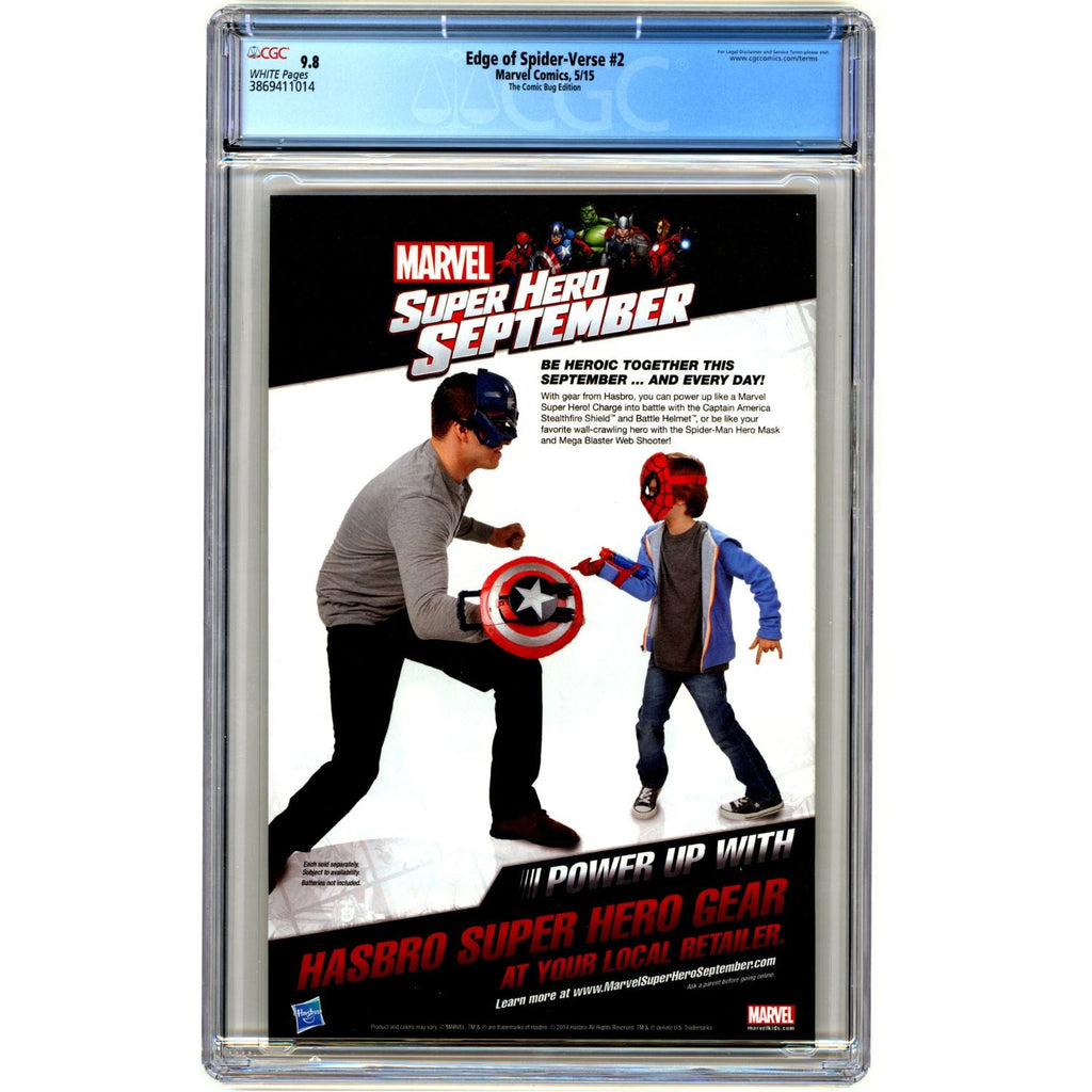 Edge Of Spider-Verse: #2 [Siya Oum Comic Bug Edition CGC 9.8] 2015