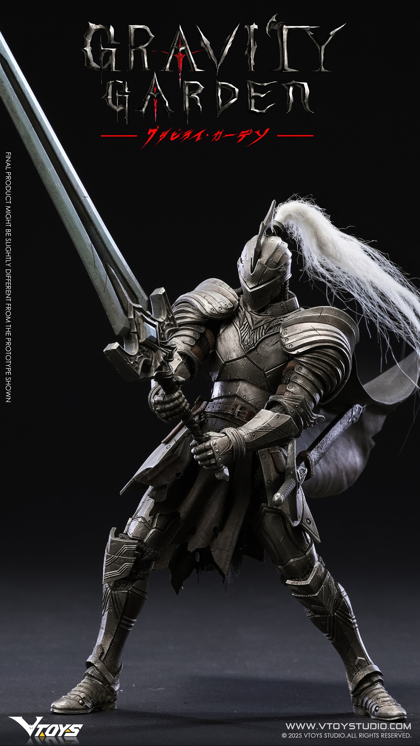 VTOYS GRAVITY GARDEN Series Silver Moon Knight 1/12 Figure JAPAN OFFICIAL