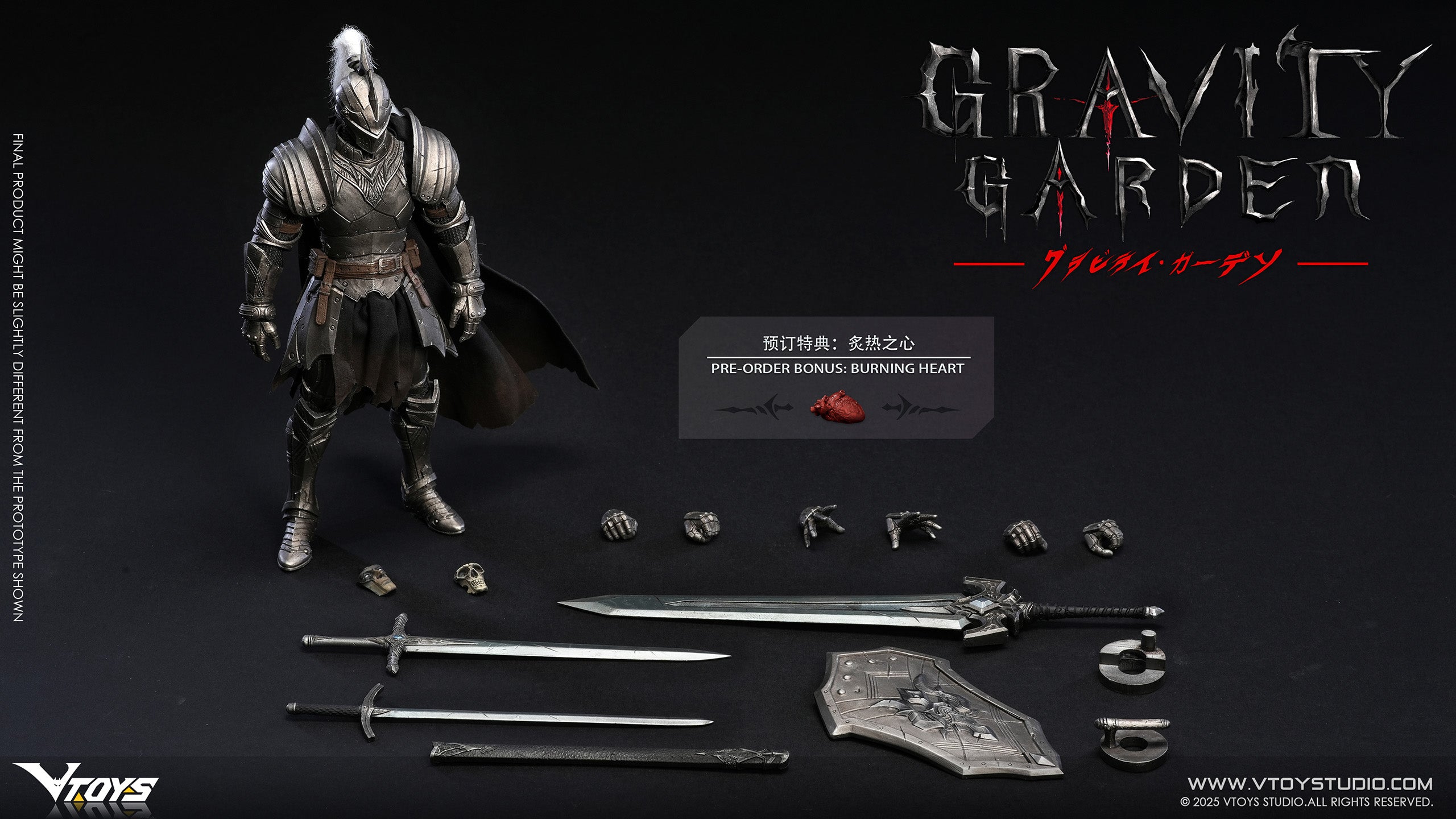 VTOYS GRAVITY GARDEN Series Silver Moon Knight 1/12 Figure JAPAN OFFICIAL