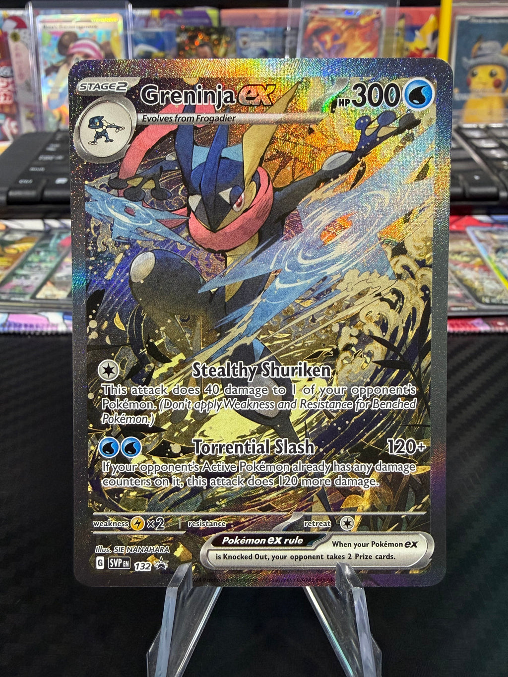 Greninja Ex - Black Star Promo 132 - Scarlet & Violet - NM