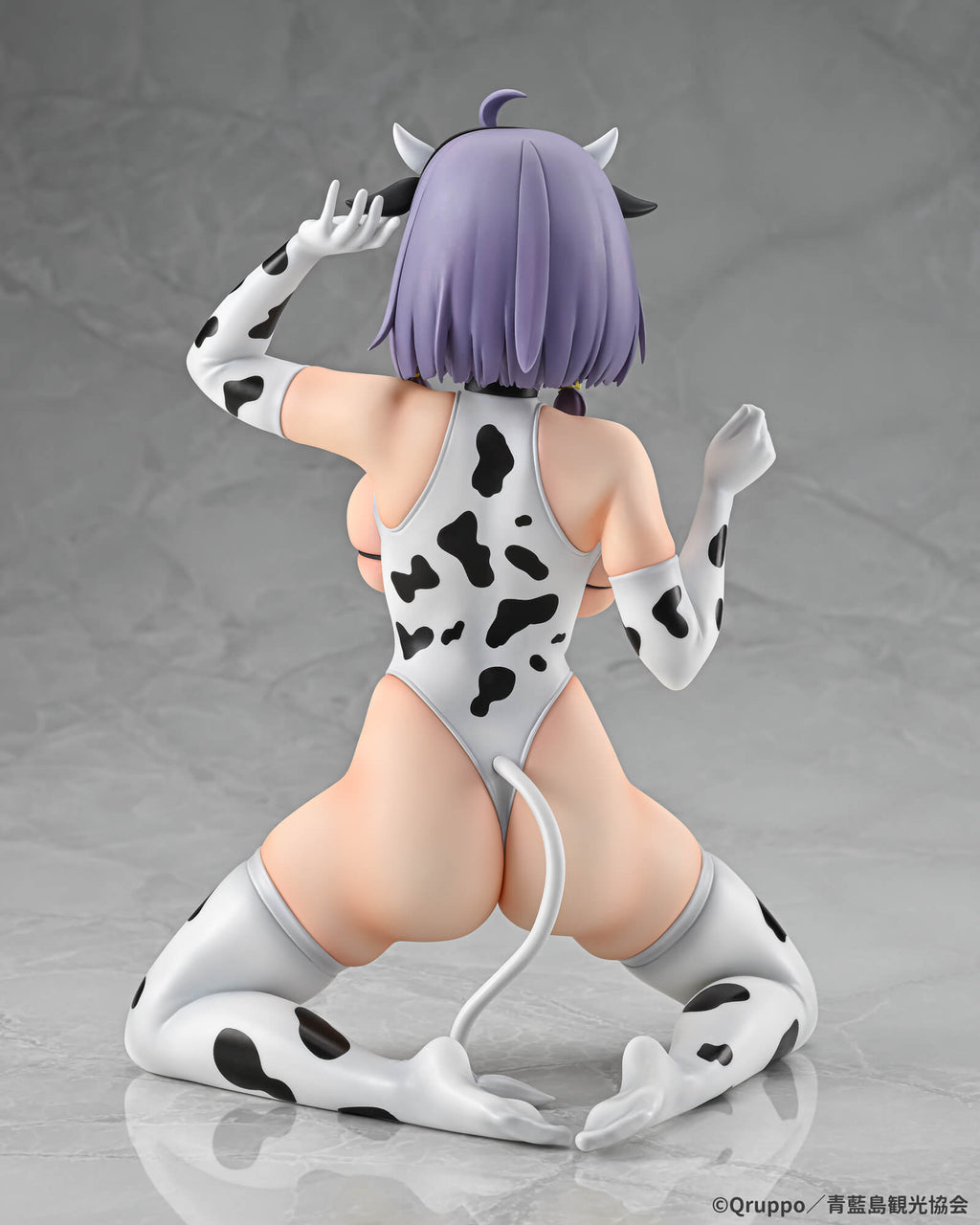 Q-six Nukitashi THE ANIMATION Misaki Hotori Cow Pattern Costume 1/5 Figure JAPAN