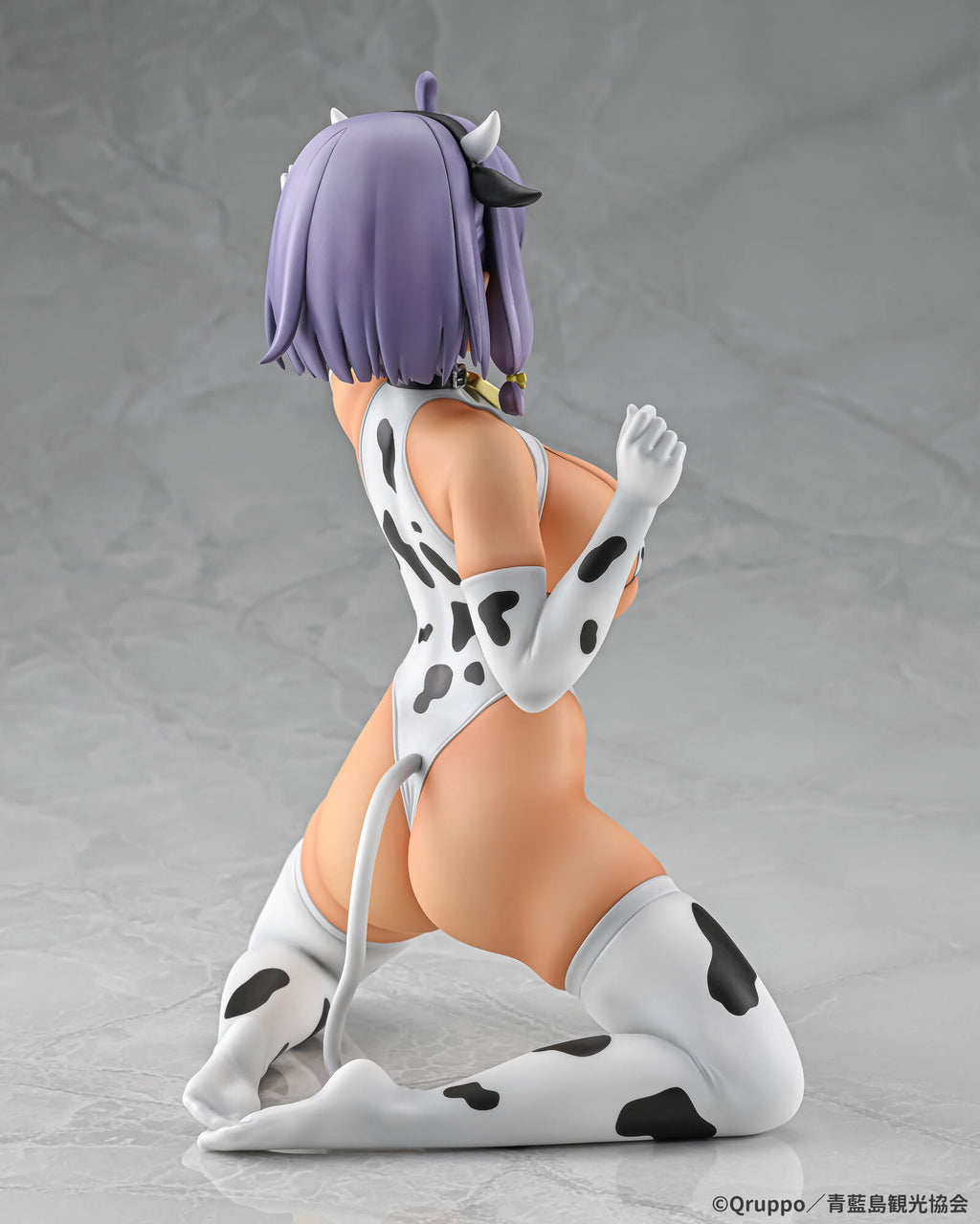 Q-six Misaki Hotori Cow Pattern Costume Suntanned ver. 1/5 Figure JAPAN OFFICIAL