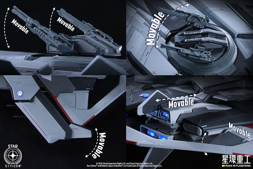 Planet Ring Industry Star citizen Anvil F8C Lightning 1/100 Figure JAPAN