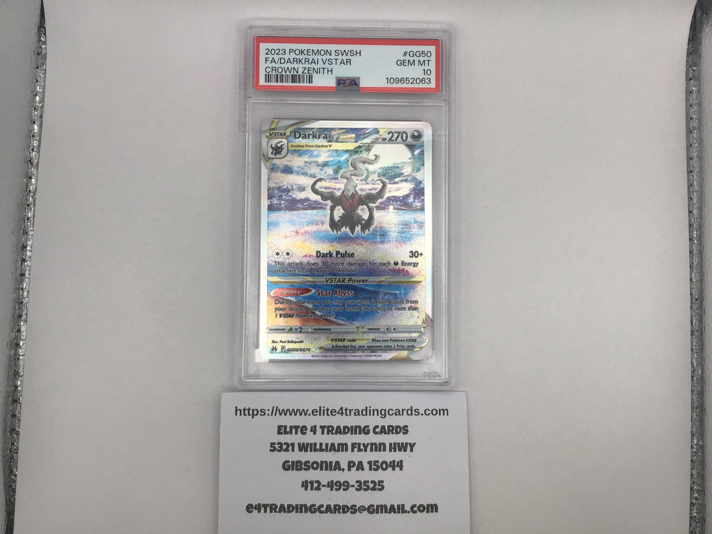 Darkrai VStar #GG50 Pokemon Crown Zenith (PSA 10)