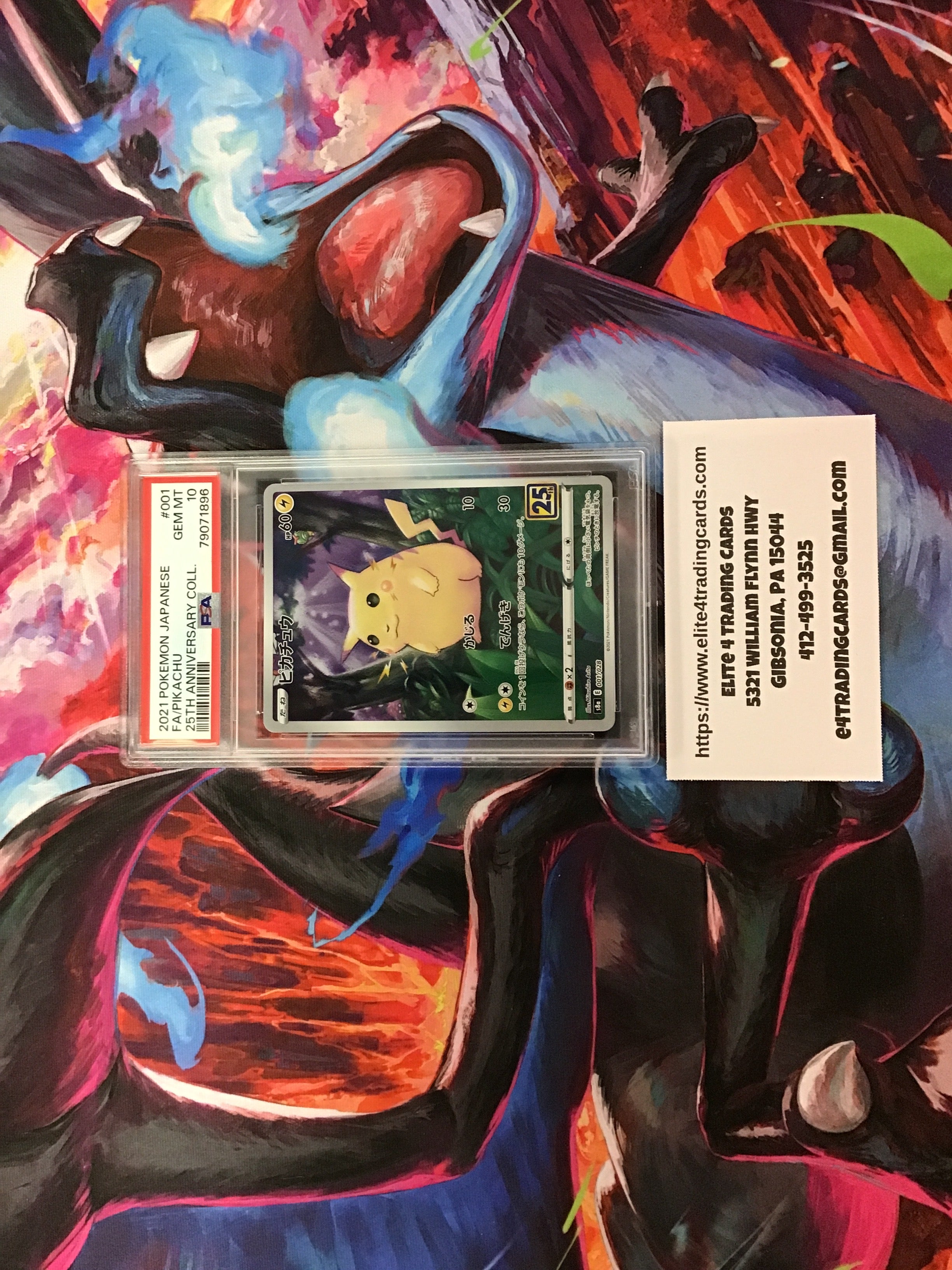 Pikachu #1 Pokemon Japanese 25th Anniversary Collection (PSA 10)