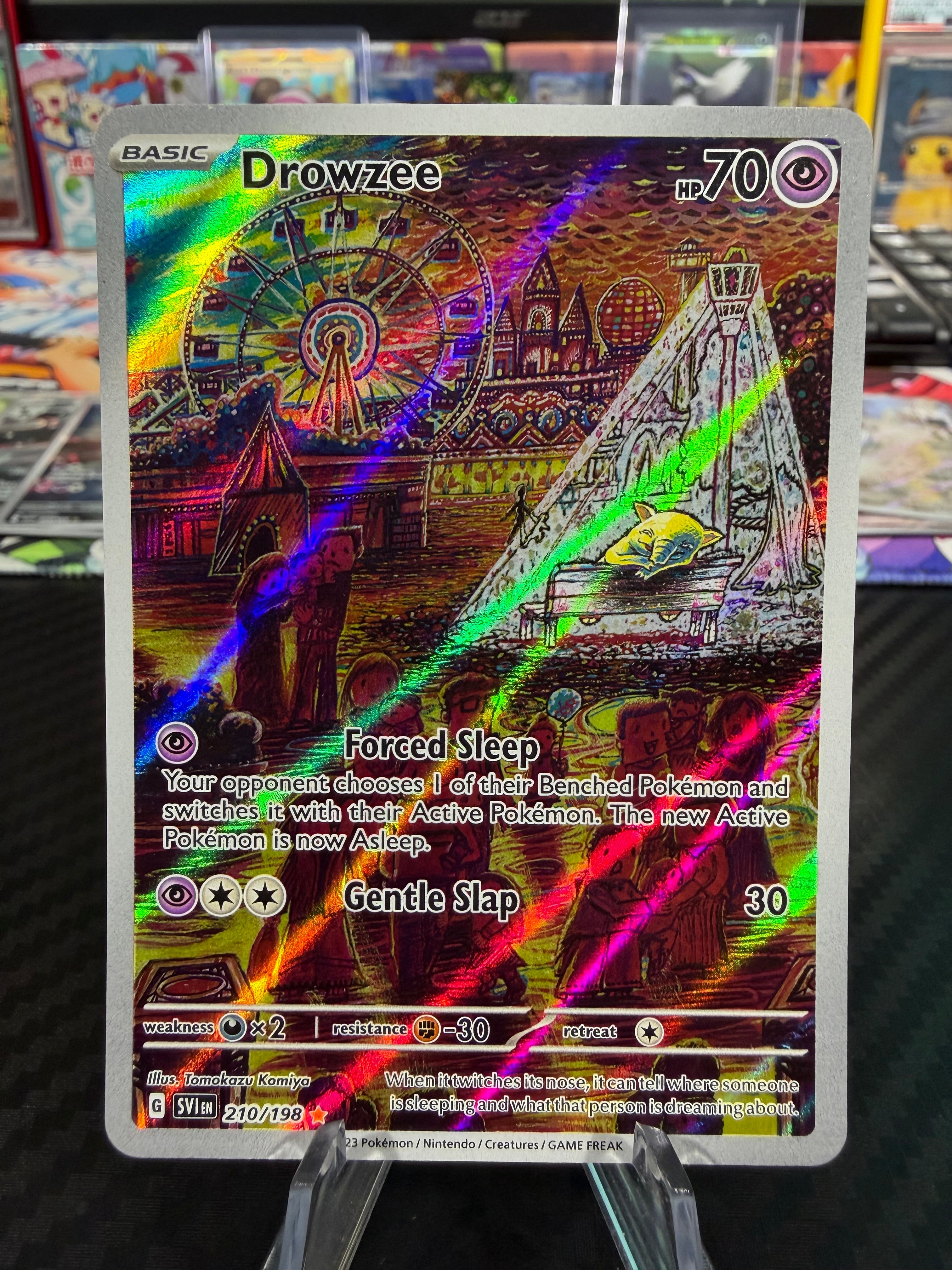 Drowzee - 210/198 - Illustration Rare - Scarlet & Violet - NM