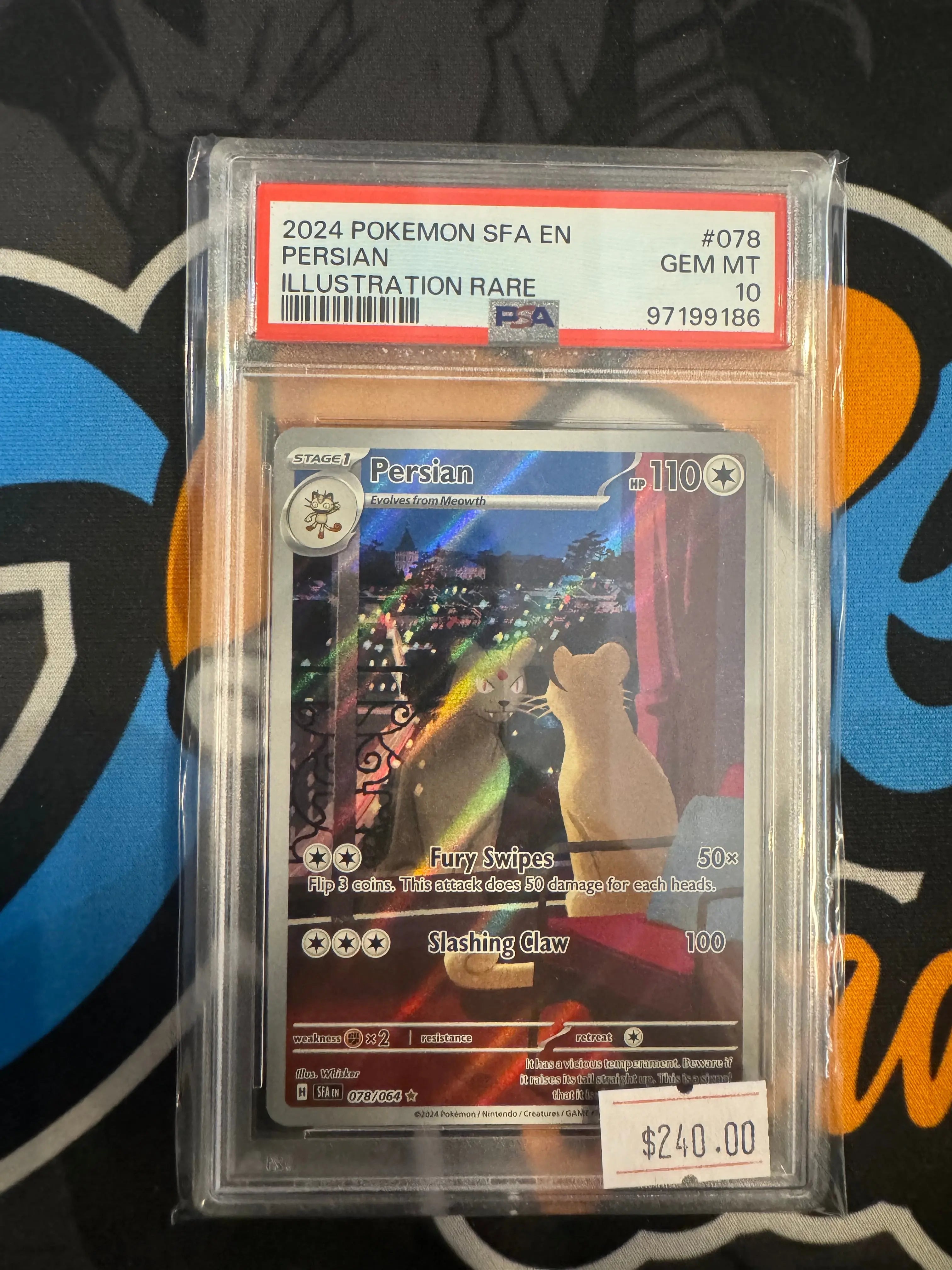 Psa 10 Pokemon Shrouded Fable Persian Illustration rare
