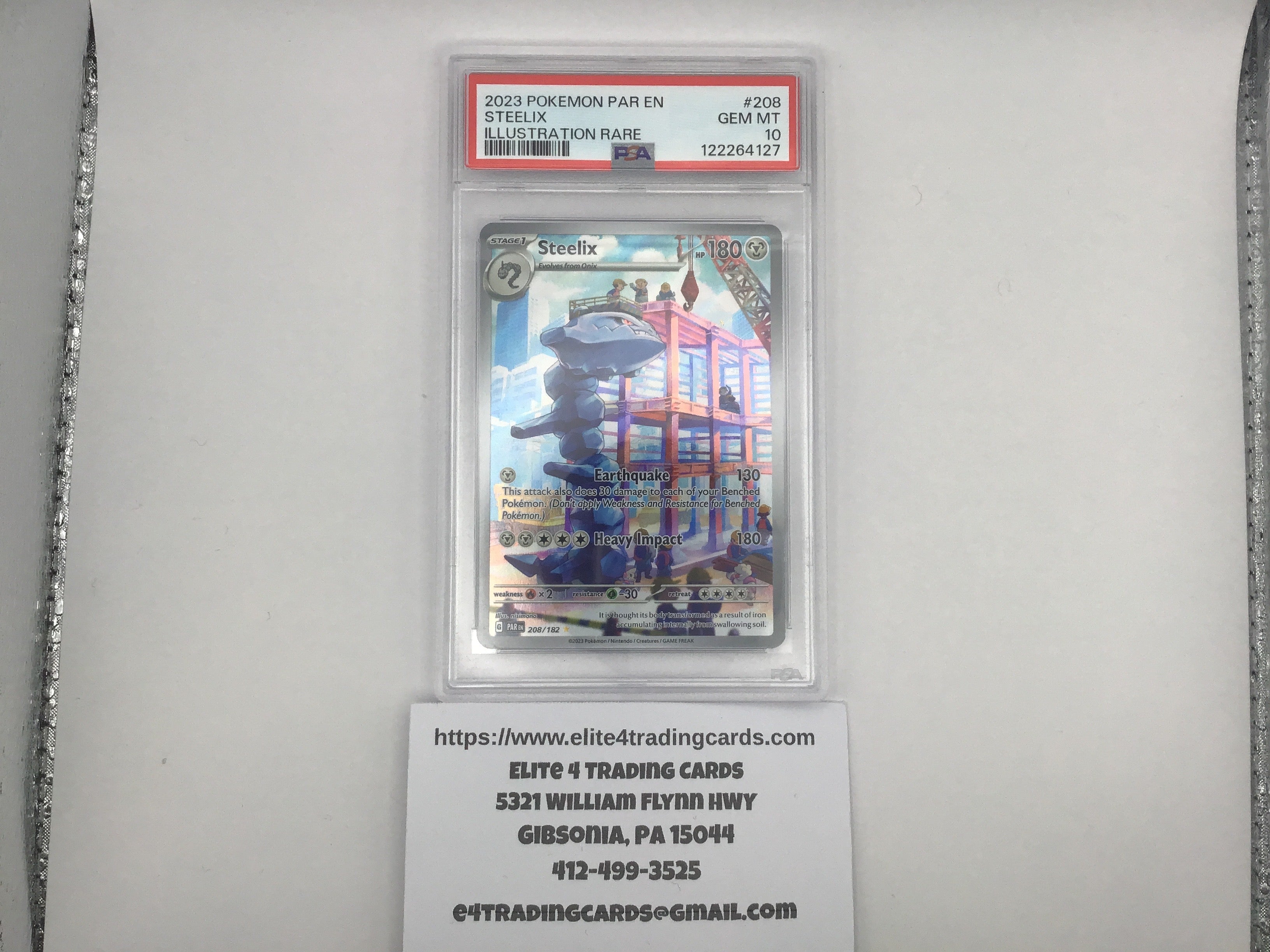 Steelix #208 Pokemon Paradox Rift (PSA 10)