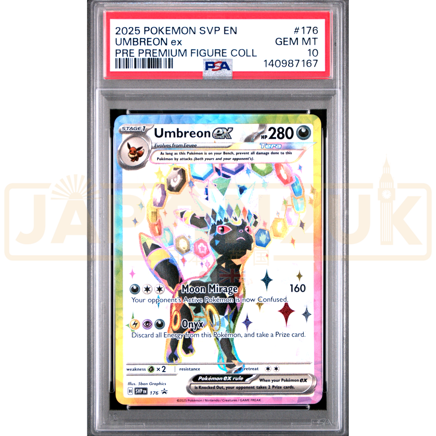 Pokemon Umbreon ex Holo Promo SVP EN 176 English Graded Card PSA 10 #140987167