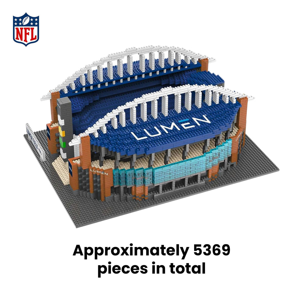 Seattle Seahawks NFL BRXLZ Stadium 5369-Piece Building Block Set