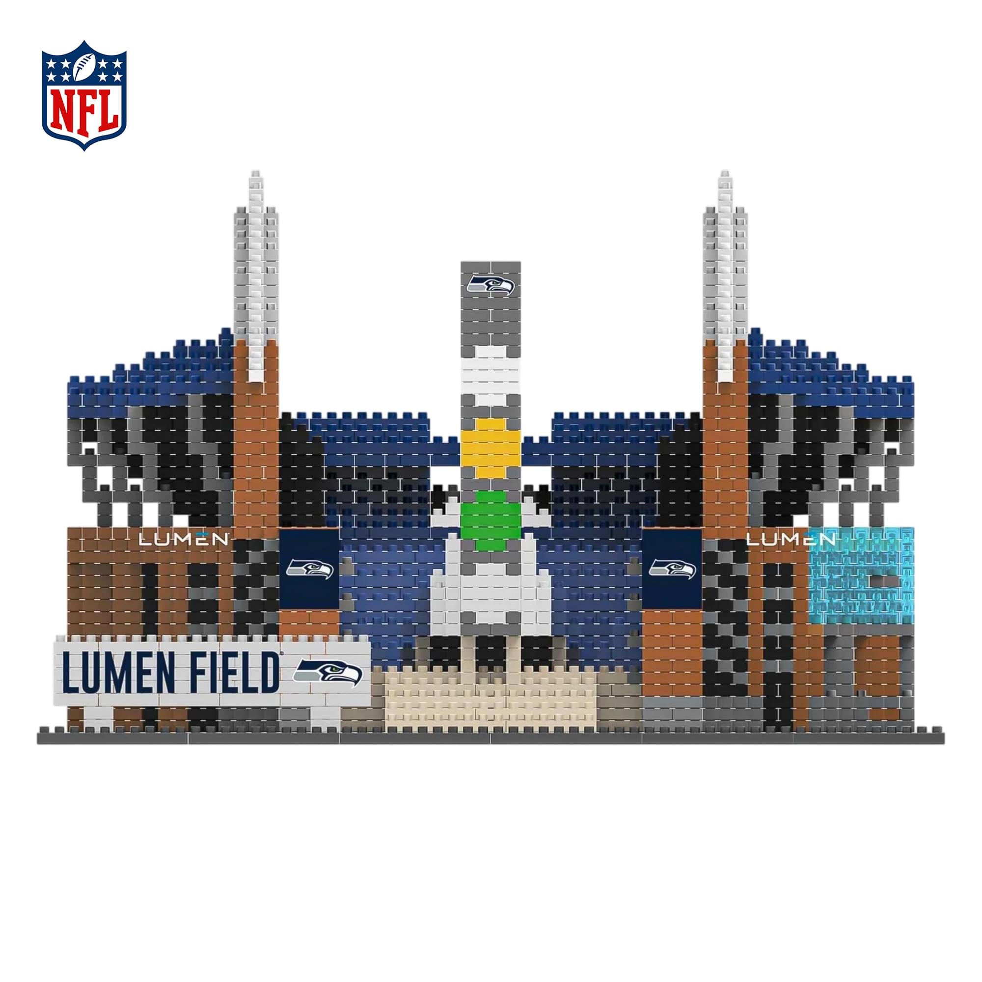 Seattle Seahawks NFL BRXLZ Stadium 5369-Piece Building Block Set