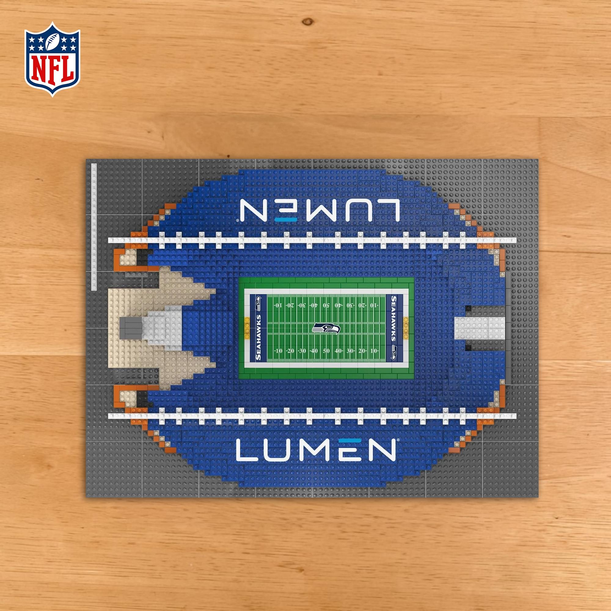 Seattle Seahawks NFL BRXLZ Stadium 5369-Piece Building Block Set