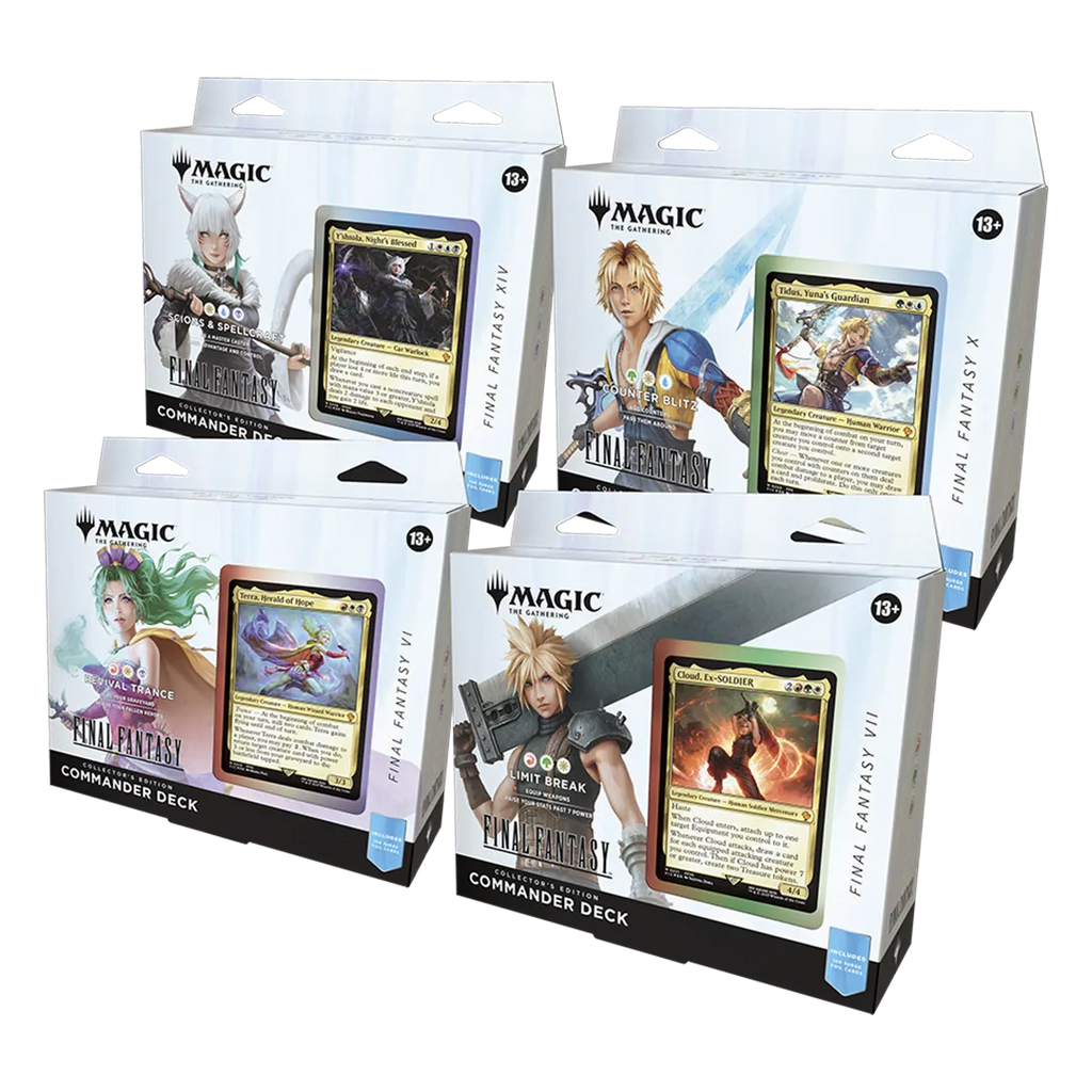 Magic: The Gathering Final Fantasy Collector Commander Deck Bundle [Set of 4]