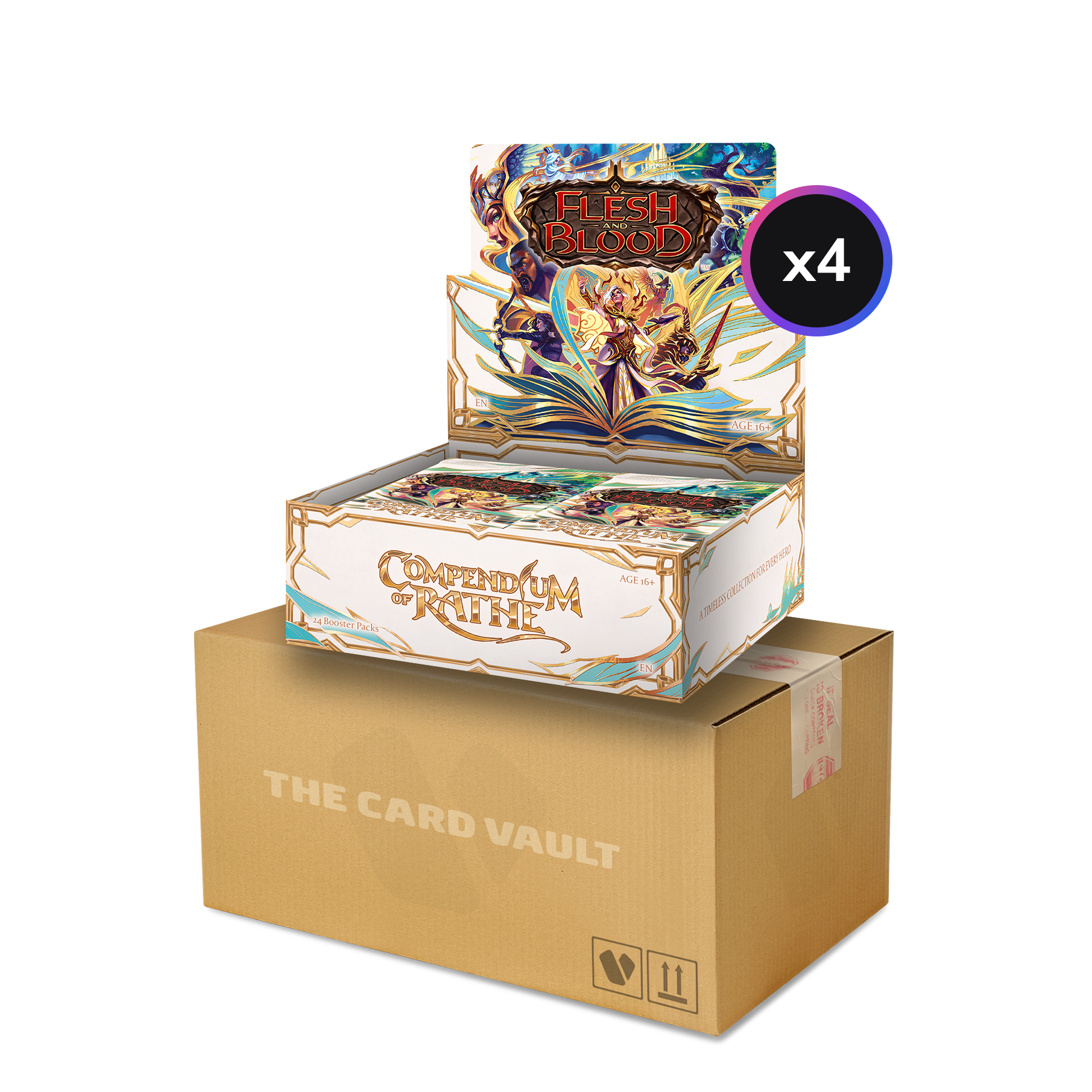 Flesh and Blood TCG - Compendium of Rathe - Display Case (4x Booster Boxes)