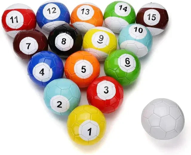 Snooker Football Interactive Table With 16 Balls Black Inflatable Billard for Soccer Event