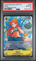 NAMI ALTERNATE ART 2026 ONE PIECE EB03-EXTRA BOOSTER -ONE PIECE HEROINES EDITION- PSA GEM MT 10