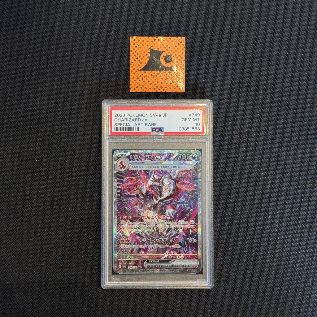 [PSA 10] Charizard ex - SAR - 349/190 - SV4a - Shiny Treasure Ex