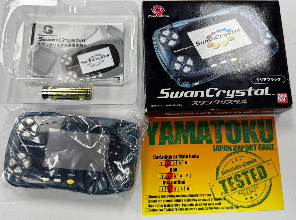 WonderSwan Crystal SwanCrystal New in Box [Crystal Clear Black]
