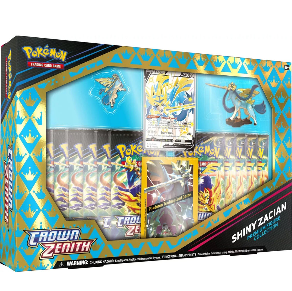 Pokemon Crown Zenith Premium Figure Collection Box | Zacian & Zamazenta
