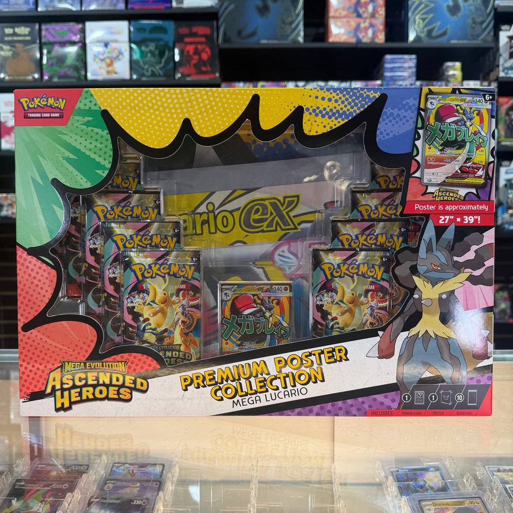 Pokémon TCG: Mega Evolution: Ascended Heroes - Premium Poster Collection (Mega Lucario)