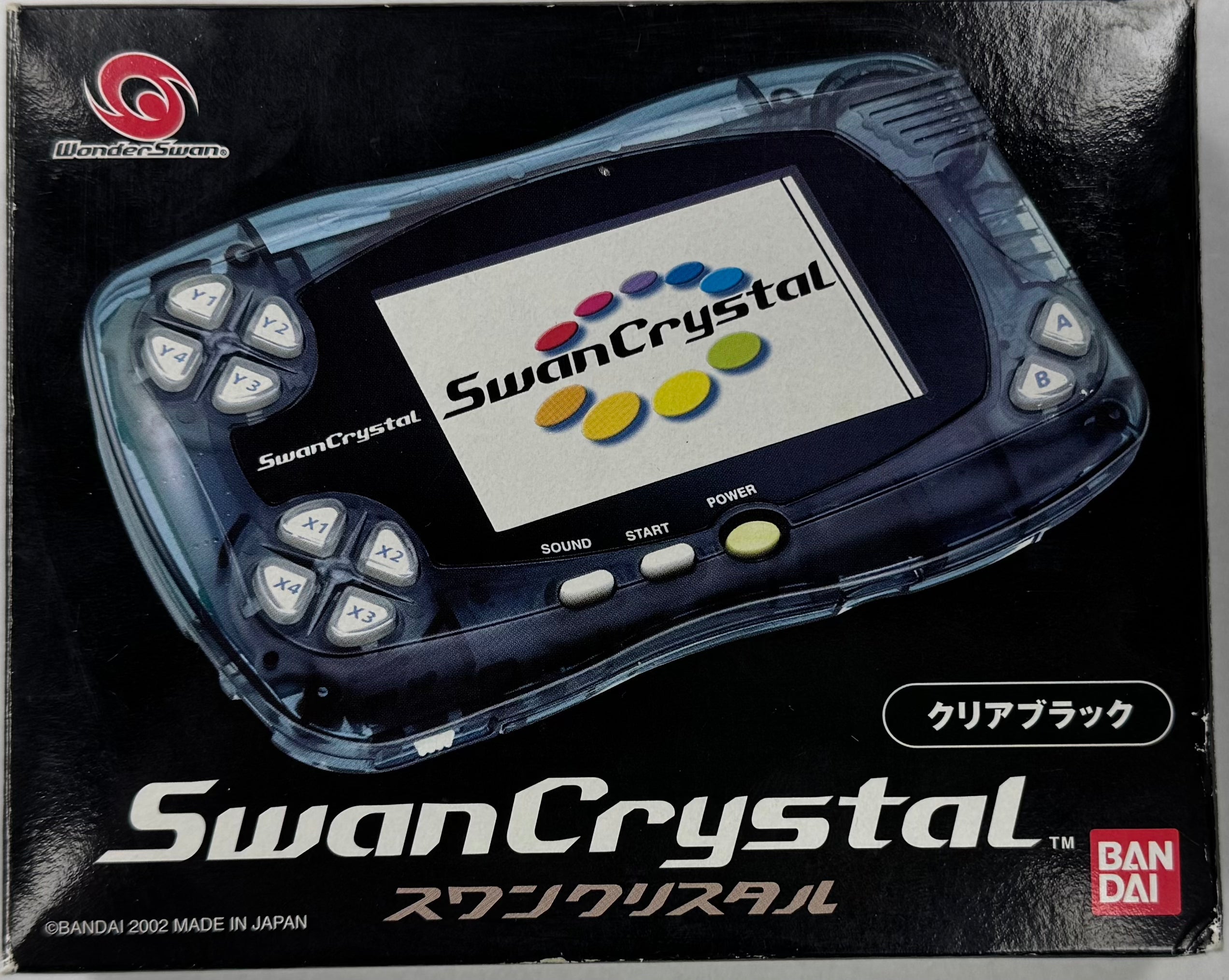WonderSwan Crystal SwanCrystal New in Box [Crystal Clear Black]