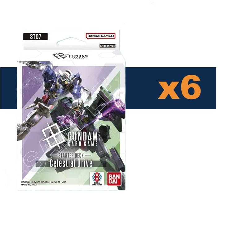 Gundam Card Game: Starter Deck 07 - Celestial Drive [x6] Sealed Display