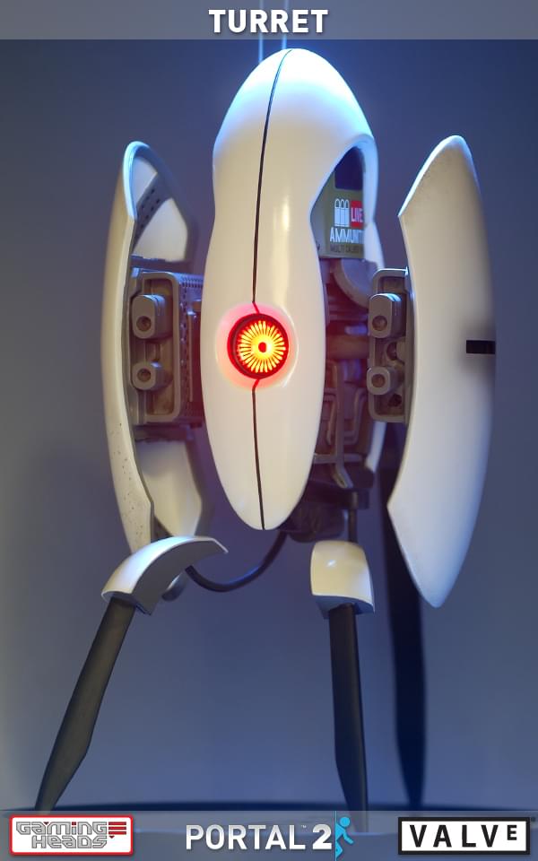 Gaming Heads Portal 2 Sentry Turret 20" Polystone Statue