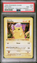 pikachu 58/102 PSA 8 shadowless 1st Ed Yellow Cheeks