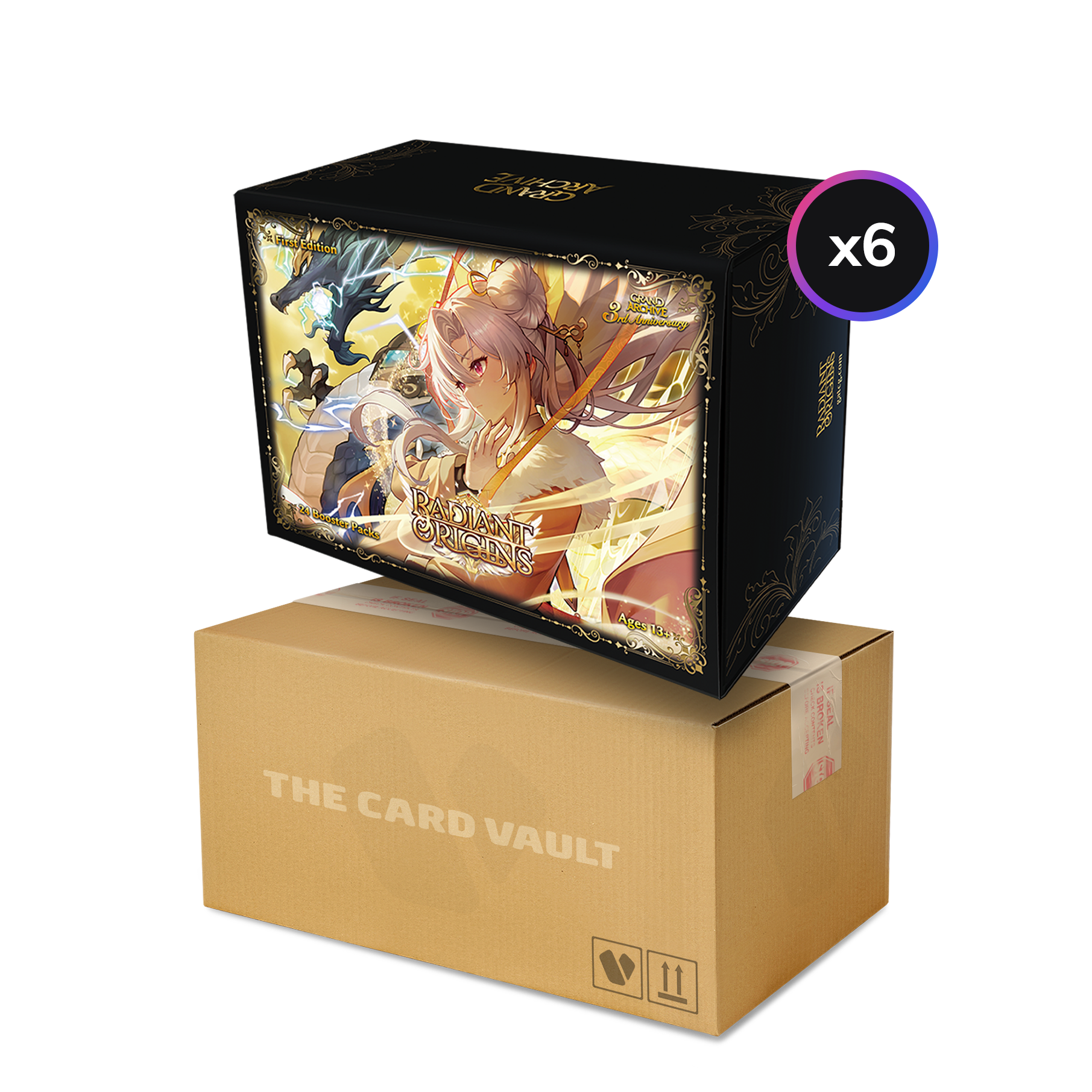 Grand Archive TCG - Radiant Origins - Display Case (6x Booster Boxes) (1st Edition)