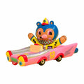 Kenelephant Sunday Bear Pink Car Figure JAPAN OFFICIAL