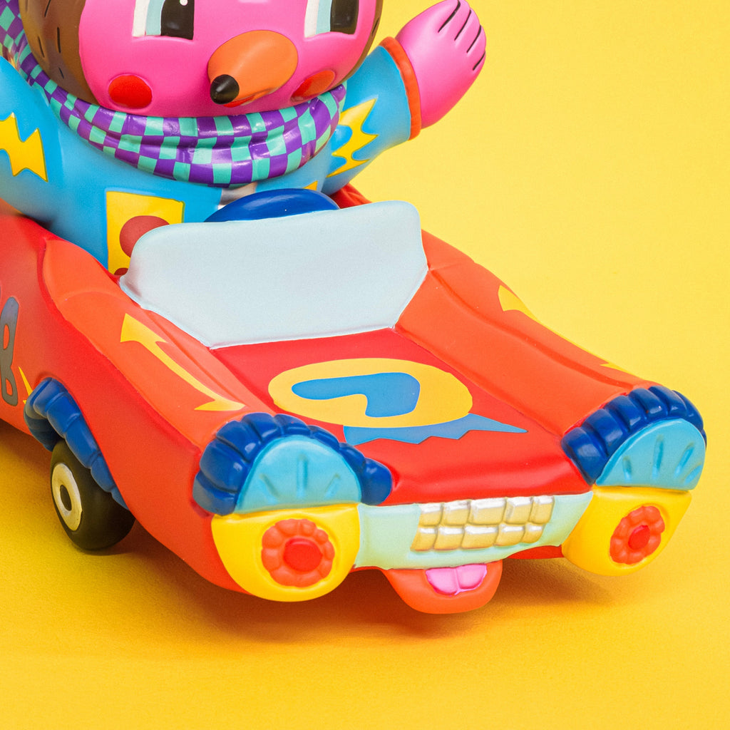 Kenelephant Sunday Bear Red Car Figure JAPAN OFFICIAL