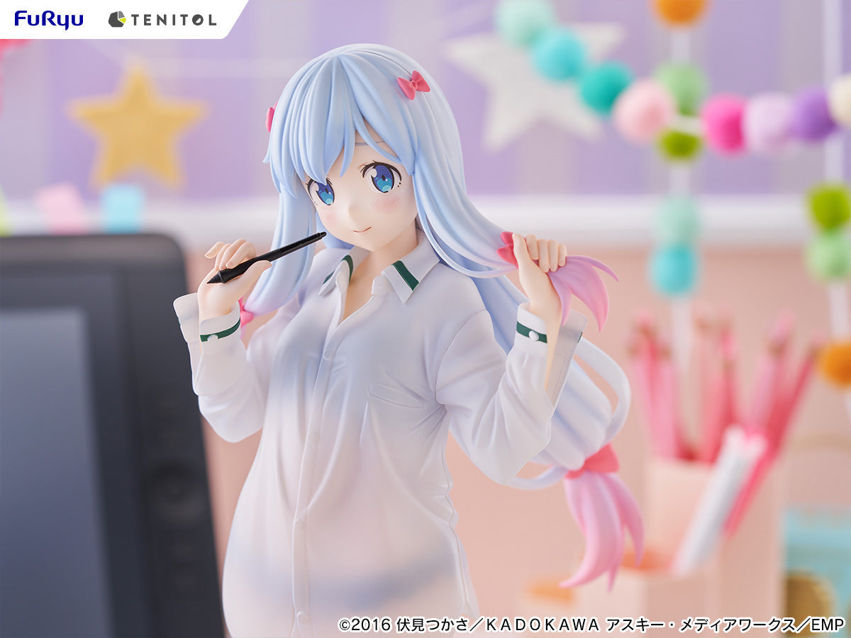 FuRyu TENITOL TALL Eromanga Sensei Sagiri Izumi Shirt ver. Figure JAPAN OFFICIAL