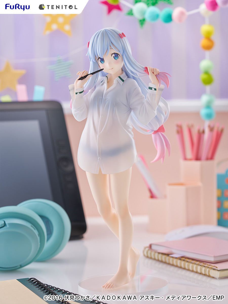FuRyu TENITOL TALL Eromanga Sensei Sagiri Izumi Shirt ver. Figure JAPAN OFFICIAL