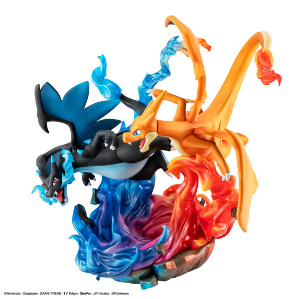 MegaHouse G.E.M. EX Series Pokemon Mega Charizard X & Mega Charizard Y Figure