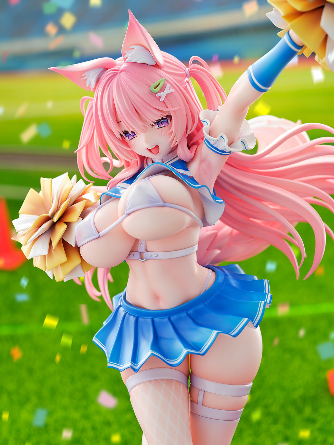 NOCTURNUS Animal Ears Cheerleader Girl illustration by Yatanuki Kei 1/5.5 Figure